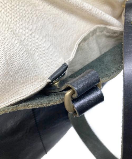 SLOW（スロウ）SLOW (スロウ) レザートートバッグ ブラックの古着・服飾アイテム