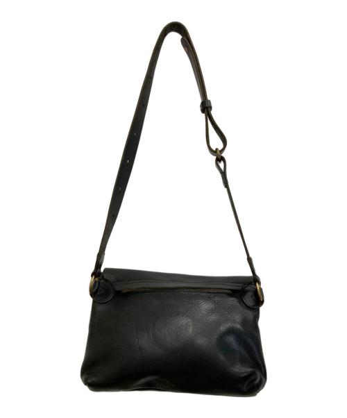 SLOW（スロウ）SLOW (スロウ) レザーショルダーバッグ ブラックの古着・服飾アイテム
