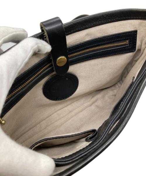 SLOW（スロウ）SLOW (スロウ) レザーショルダーバッグ ブラックの古着・服飾アイテム