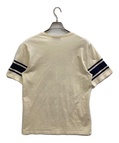 maison kitsune（メゾンキツネ）MAISON KITSUNE (メゾンキツネ) Tシャツ クリーム サイズ:Mの古着・服飾アイテム