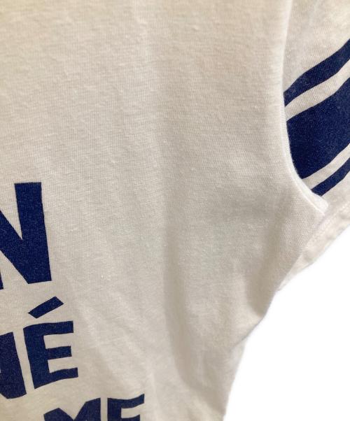 maison kitsune（メゾンキツネ）MAISON KITSUNE (メゾンキツネ) Tシャツ クリーム サイズ:Mの古着・服飾アイテム