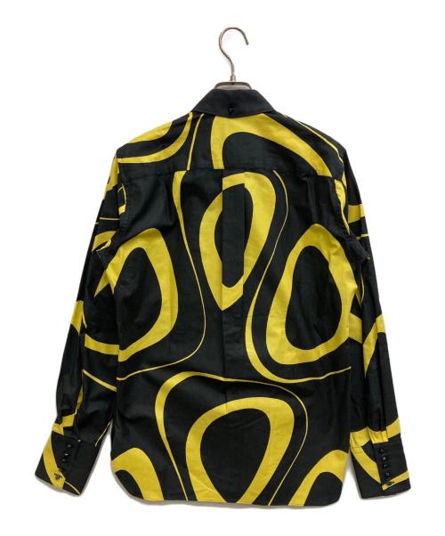 m's braque（エムズブラック）M'S BRAQUE (エムズブラック) ボタンダウンシャツ イエロー×ブラック サイズ:Mの古着・服飾アイテム