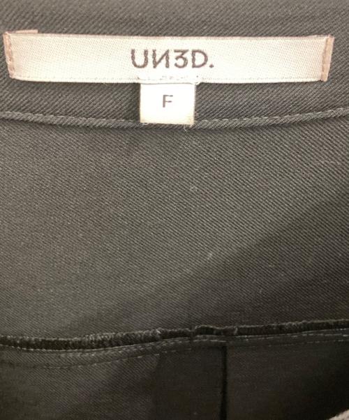 UN3D.（アンスリード）UN3D. (アンスリード) ポケットロングシャツワンピース ブラック サイズ:Fの古着・服飾アイテム