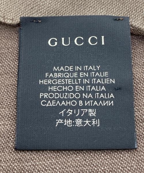 GUCCI（グッチ）GUCCI (グッチ) GG総柄ストール ブラウン サイズ:45×180cmの古着・服飾アイテム