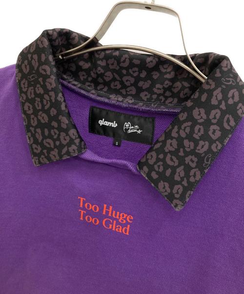 glamb（グラム）glamb (グラム) 堀江瞬 Leopard Layered Sweat パープル サイズ:Sの古着・服飾アイテム