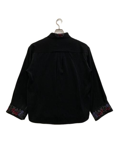 HARE（ハレ）HARE (ハレ) 刺繍ワイドシャツ ブラック サイズ:Sの古着・服飾アイテム