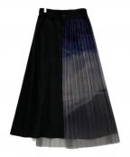 HAREハレ）の古着「チュール切替スカート」｜ブラック