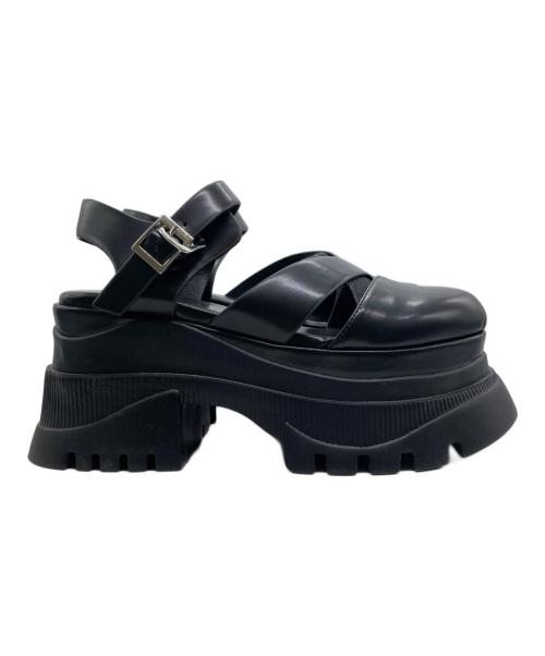 HARE（ハレ）HARE (ハレ) ボリュームソールサンダル ブラック サイズ:Ｍの古着・服飾アイテム