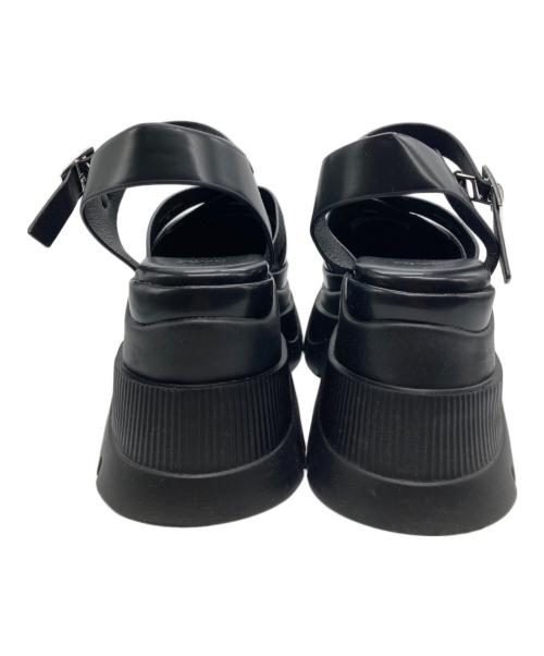 HARE（ハレ）HARE (ハレ) ボリュームソールサンダル ブラック サイズ:Ｍの古着・服飾アイテム