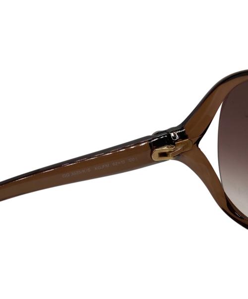 GUCCI（グッチ）GUCCI (グッチ) インターロッキングGハートサングラス ブラウン サイズ:62-13の古着・服飾アイテム