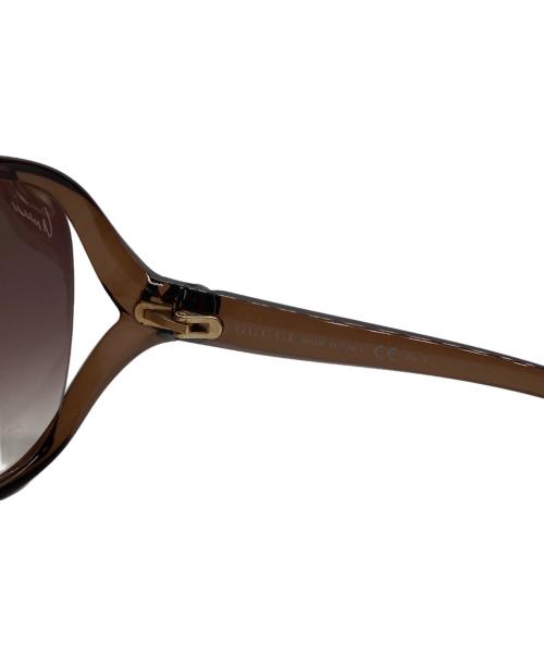 GUCCI（グッチ）GUCCI (グッチ) インターロッキングGハートサングラス ブラウン サイズ:62-13の古着・服飾アイテム