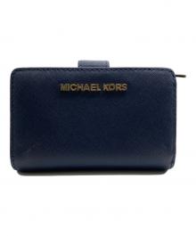 MICHAEL KORS（マイケル・コース）の古着「2つ折り財布」｜ネイビー