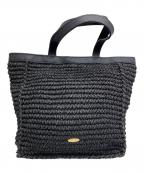 BLUE LABEL CRESTBRIDGEブルーレーベルクレストブリッジ）の古着「ペーパーヤーン トートバッグ」｜ブラック