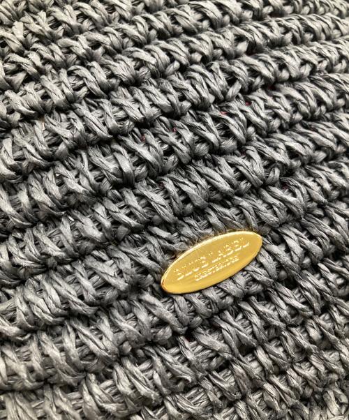 BLUE LABEL CRESTBRIDGE（ブルーレーベルクレストブリッジ）BLUE LABEL CRESTBRIDGE (ブルーレーベルクレストブリッジ) ペーパーヤーン トートバッグ ブラックの古着・服飾アイテム