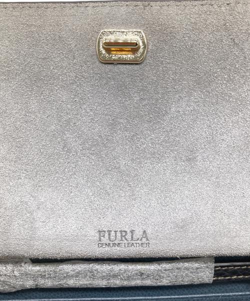 FURLA（フルラ）FURLA (フルラ) ショルダーウォレット ネイビー×レッドの古着・服飾アイテム