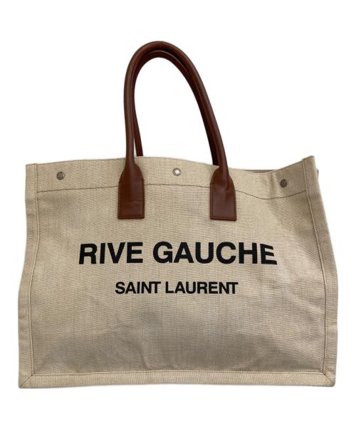 Saint Laurent Paris（サンローランパリ）Saint Laurent Paris (サンローランパリ) Noe Rive gaucheトートバッグ ベージュの古着・服飾アイテム