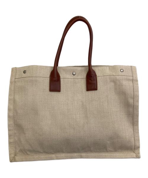 Saint Laurent Paris（サンローランパリ）Saint Laurent Paris (サンローランパリ) Noe Rive gaucheトートバッグ ベージュの古着・服飾アイテム