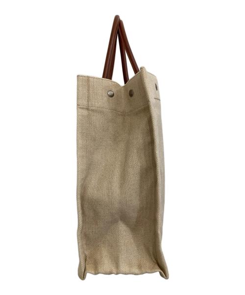 Saint Laurent Paris（サンローランパリ）Saint Laurent Paris (サンローランパリ) Noe Rive gaucheトートバッグ ベージュの古着・服飾アイテム