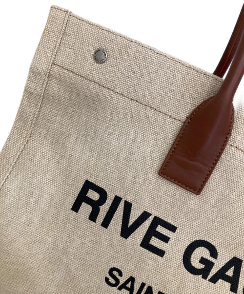 Saint Laurent Paris（サンローランパリ）Saint Laurent Paris (サンローランパリ) Noe Rive gaucheトートバッグ ベージュの古着・服飾アイテム
