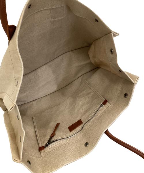 Saint Laurent Paris（サンローランパリ）Saint Laurent Paris (サンローランパリ) Noe Rive gaucheトートバッグ ベージュの古着・服飾アイテム