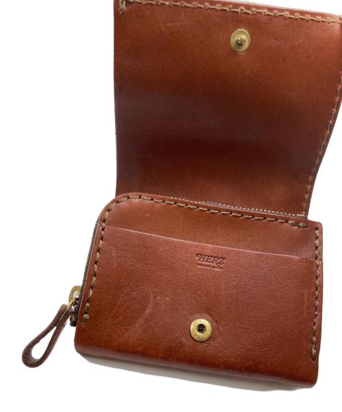 Herz（ヘルツ）Herz (ヘルツ) 2つ折り財布 ブラウンの古着・服飾アイテム
