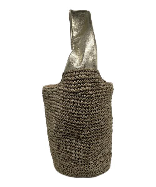 VIOLAd'ORO（ヴィオラドーロ）VIOLAd'ORO (ヴィオラドーロ) タッセルカゴバッグ ブラウンの古着・服飾アイテム