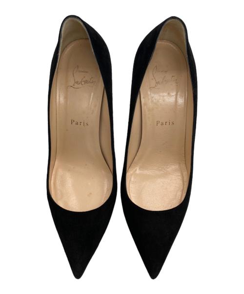 Christian Louboutin（クリスチャン・ルブタン）Christian Louboutin (クリスチャン・ルブタン) スウェードパンプス ブラック サイズ:36の古着・服飾アイテム