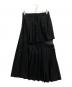 sacai（サカイ）の古着「LAYERED PLEATS SKIRT」｜ブラック