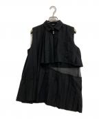 sacaiサカイ）の古着「Suiting x Chiffon Pullover」｜ブラック