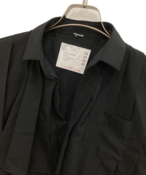 sacai（サカイ）sacai (サカイ) Suiting x Chiffon Pullover ブラック サイズ:1の古着・服飾アイテム