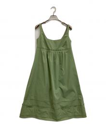FOXEY NEWYORK（フォクシーニューヨーク）の古着「キャミソールワンピース」｜グリーン
