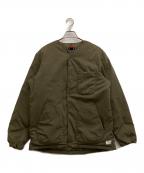 NANGAナンガ）の古着「TAKIBI RIPSTOP INNER DOWN CARDIGAN」｜オリーブ