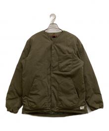 NANGA（ナンガ）の古着「TAKIBI RIPSTOP INNER DOWN CARDIGAN」｜オリーブ
