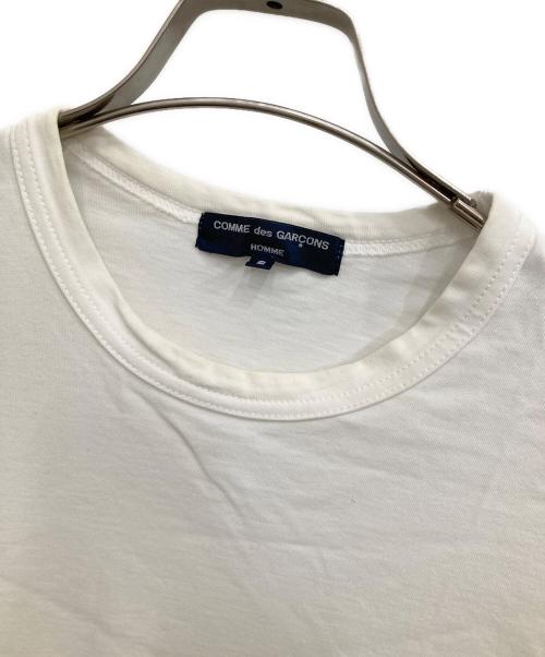 COMME des GARCONS HOMME（コムデギャルソン オム）COMME des GARCONS HOMME (コムデギャルソン オム) 裾ロゴTシャツ ホワイト サイズ:Ｓの古着・服飾アイテム