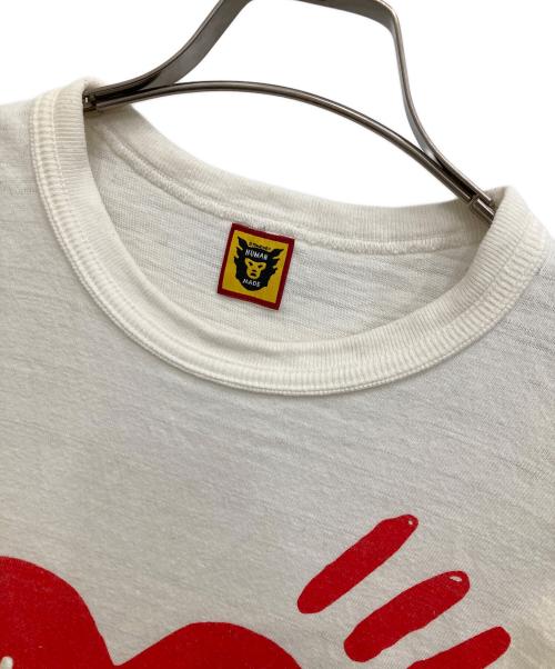 HUMAN MADE（ヒューマンメイド）HUMAN MADE (ヒューマンメイド) ハートロゴプリントTシャツ ホワイト サイズ:Ｍの古着・服飾アイテム