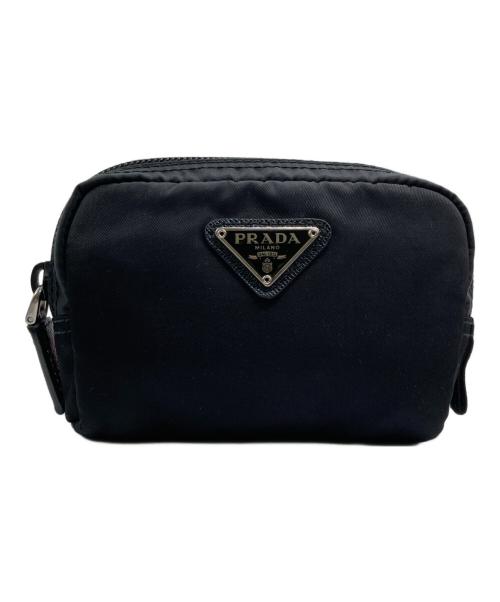 PRADA（プラダ）PRADA (プラダ) ミニポーチ ブラックの古着・服飾アイテム