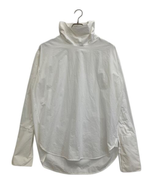 MM6 Maison Margiela（エムエムシックスメゾンマルジェラ）MM6 Maison Margiela (エムエムシックスメゾンマルジェラ) シャツ素材ハイネック長袖カットソー ホワイト サイズ:40の古着・服飾アイテム