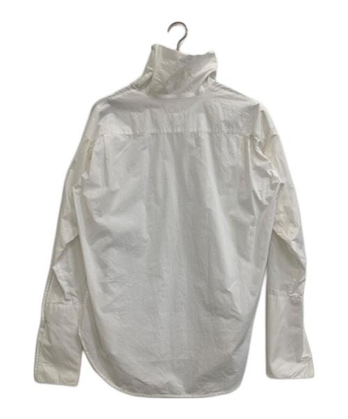MM6 Maison Margiela（エムエムシックスメゾンマルジェラ）MM6 Maison Margiela (エムエムシックスメゾンマルジェラ) シャツ素材ハイネック長袖カットソー ホワイト サイズ:40の古着・服飾アイテム
