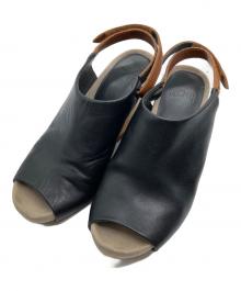 CAMPER（カンペール）の古着「ウェッジソールサンダル」｜ブラック