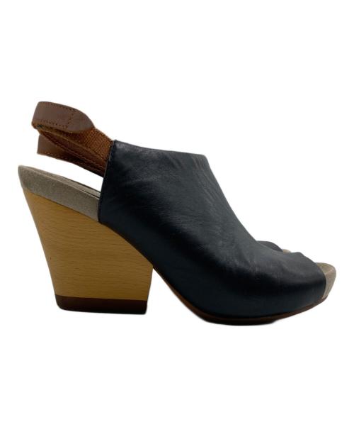 CAMPER（カンペール）CAMPER (カンペール) ウェッジソールサンダル ブラック サイズ:35の古着・服飾アイテム