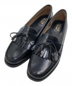 G.H.BASSジーエイチバス）の古着「レザー タッセル ローファー」｜ブラック