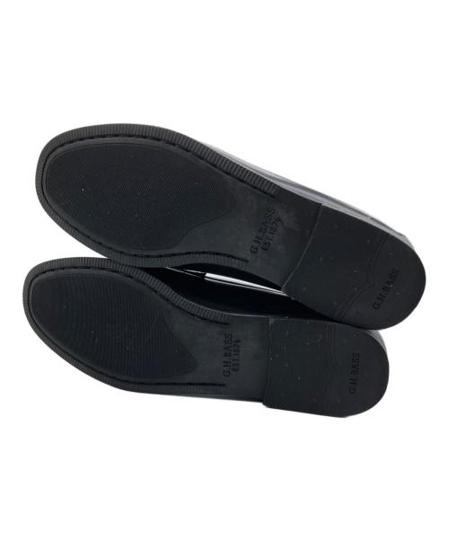 G.H.BASS（ジーエイチバス）G.H.BASS (ジーエイチバス) レザー タッセル ローファー ブラック サイズ:SIZE 37.5の古着・服飾アイテム