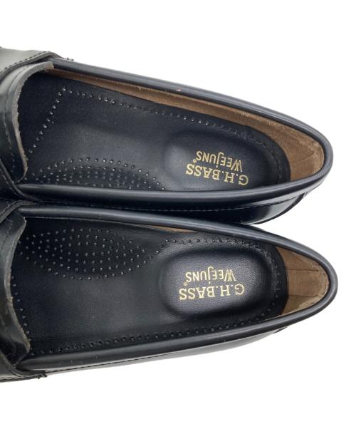 G.H.BASS（ジーエイチバス）G.H.BASS (ジーエイチバス) レザー タッセル ローファー ブラック サイズ:SIZE 37.5の古着・服飾アイテム