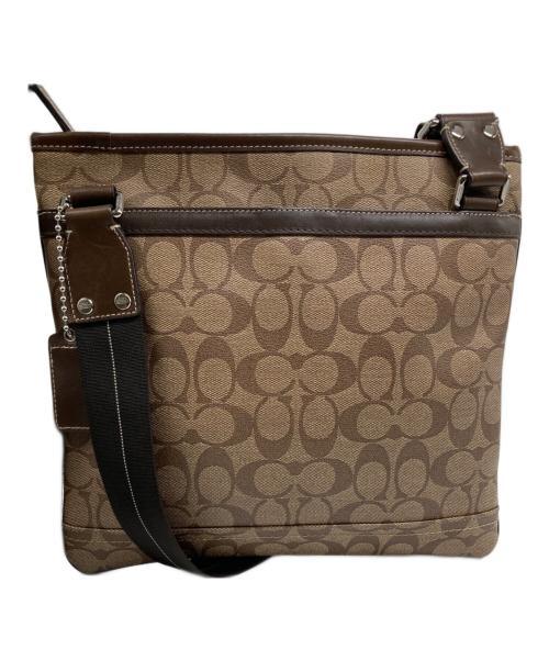 COACH（コーチ）COACH (コーチ) シグネチャーショルダーバッグ ブラウンの古着・服飾アイテム