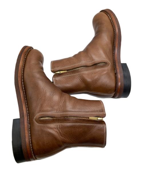 ROLLING DUB TRIO（ローリングダブトリオ）rolling dub trio (ローリングダブトリオ) サイドジップブーツ ブラウン サイズ:25の古着・服飾アイテム