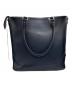 PELLE MORBIDA (ペッレモルビダ) 縦型トートバッグ ネイビー：23000円