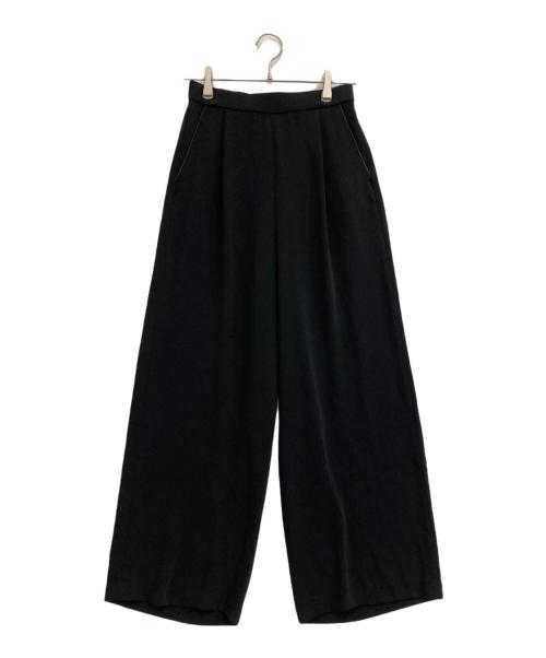 SLOBE IENA（スローブ イエナ）SLOBE IENA (スローブ イエナ) タックイージーワイドパンツ ブラック サイズ:36 未使用品の古着・服飾アイテム