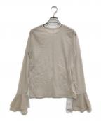 SLOBE IENAスローブ イエナ）の古着「ラッフルスリーブチュールPO」｜アイボリー