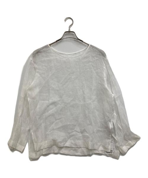 SLOBE IENA（スローブ イエナ）SLOBE IENA (スローブ イエナ) リネンカラミブラウス ホワイト サイズ:F 未使用品の古着・服飾アイテム