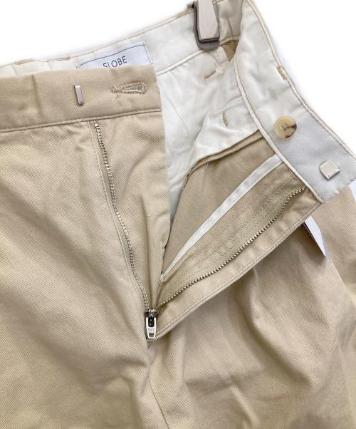 SLOBE IENA（スローブ イエナ）SLOBE IENA (スローブ イエナ) チノタックカービーパンツ ベージュ サイズ:36 未使用品の古着・服飾アイテム
